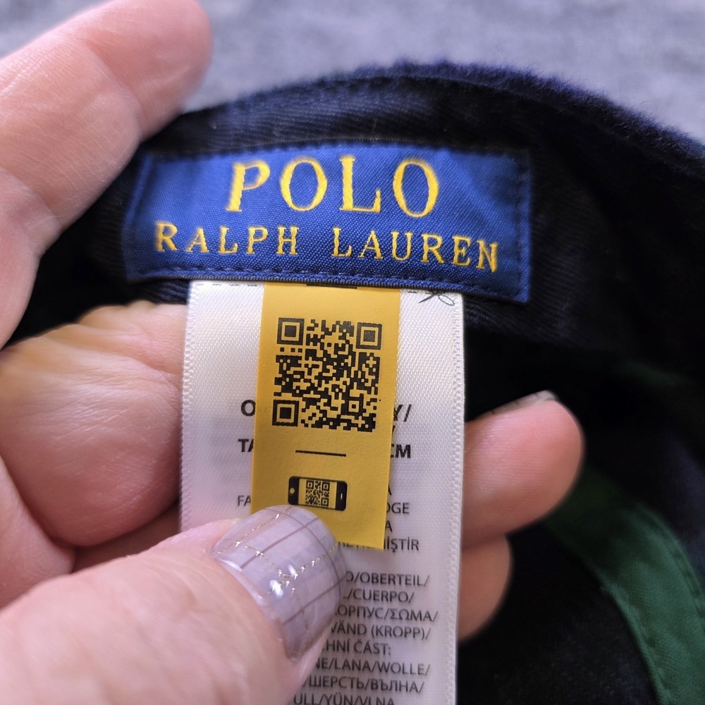 Polo Ralph Lauren Blackwatch Tartan‎ Plaid Wool Twill Ball Cap Hat Shield Patch - Picture 3 of 5